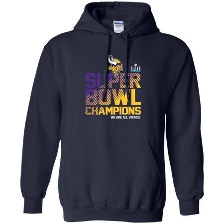 NFL Minnesota Vikings Charcoal Super Bowl LII Champions T shirt