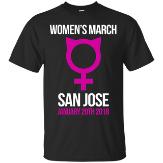 Womens March Pussyhat San Jose January 20th 2018 T shirt