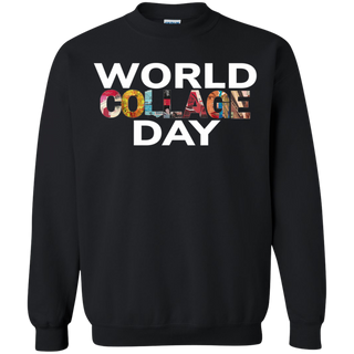 Celebrate World Collage Day 2019 Shirt G180 Gildan Crewneck Pullover Sweatshirt 8 oz