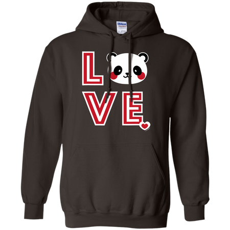 Panda Love Shirt G185 Gildan Pullover Hoodie 8 oz