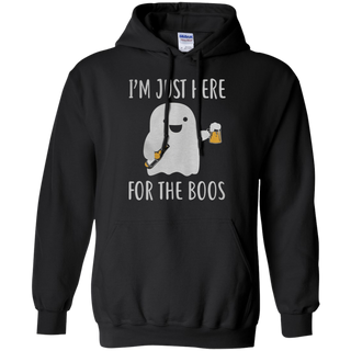 Iäó m Just Here For The Boos funny beer halloween 2018 Hoodie