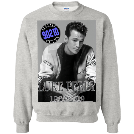 Luke Perry 1966 2019 Thanks For The Momories Shirt G180 Gildan Crewneck Pullover Sweatshirt 8 oz