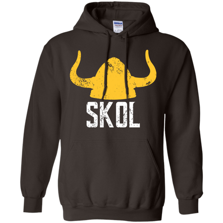 SKOL Nordic Helmet Hat Distressed T Shirt