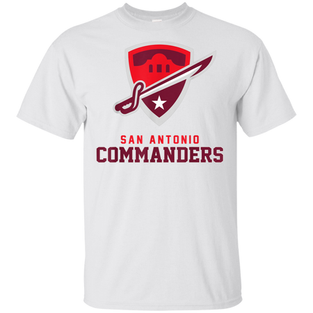 Vintage San Antonio Football Commanders Shirt G200 Gildan Ultra Cotton T-Shirt