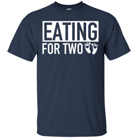 Eating for Two Matching Pregnancy Baby Coming Soon Shirt G200 Gildan Ultra Cotton T Shirt