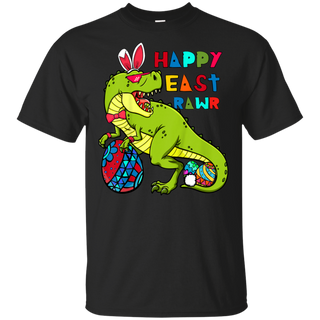 Kids Happy Eastrawr T Rex Dinosaur Easter Bunny Egg Shirt G200 Gildan Ultra Cotton T Shirt