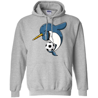 Dabbing Narwhal Soccer Soccer Narwhal Shirt G185 Gildan Pullover Hoodie 8 oz