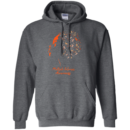 Multiple Sclerosis Awareness Girl Shirt G185 Gildan Pullover Hoodie 8 oz.