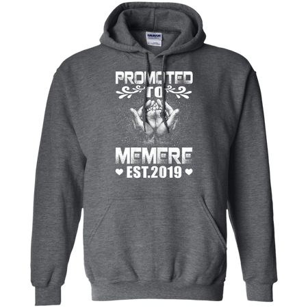 Womens Promoted To Memere Est 2019 Mothers Day New Memere Shirt G185 Gildan Pullover Hoodie 8 oz