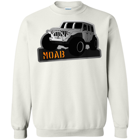 Moab Utah Adventure 4x4 Off Road Jeep Shirt G180 Gildan Crewneck Pullover Sweatshirt  8 oz.