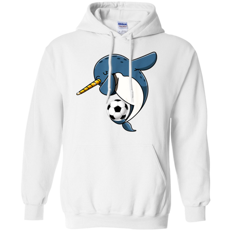 Dabbing Narwhal Soccer Soccer Narwhal Shirt G185 Gildan Pullover Hoodie 8 oz