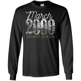 March 2000 Tee 19 Year Old Shirt 2000 19th Birthday Shirt G240 Gildan LS Ultra Cotton T Shirt