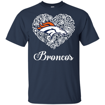Denver Broncos Lace Heart Shirts