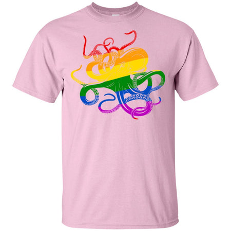 Rainbow Octopus LGBT Pride Month T-Shirt HT206