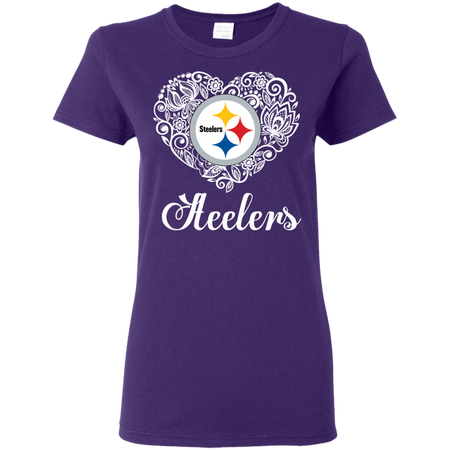 Pittsburgh Steelers Lace Heart Shirts