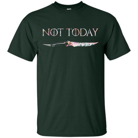 Not Today Floral Shirt - GOT Fans Graphic Flower - Funny Arya Stark Quotes Shirt - Arya Dagger Needle - Gift Ideas Men Women - Unisex Tee