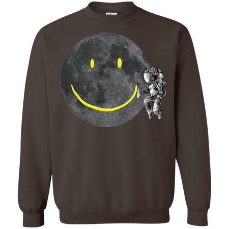 Astronaut Make A Smile On The Moon Shirt G180 Gildan Crewneck Pullover Sweatshirt 8 oz