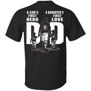 A Son's First Hero Daughter's First Love Dad Brooklyn Nets Fan T-Shirt VA06