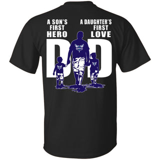 A Son's First Hero Daughter's First Love Dad Charlotte Hornets Fan T-Shirt VA06