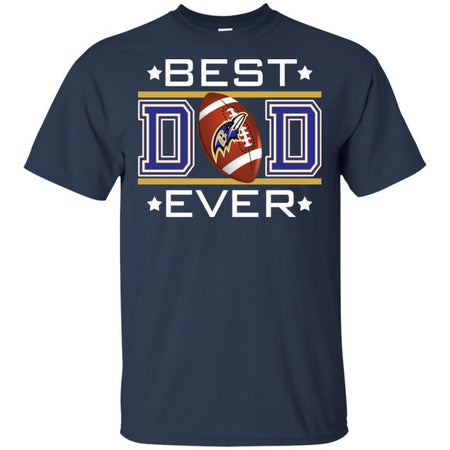 Best Dad Ever Baltimore Ravens Football T-Shirt Gift For Dad HA06