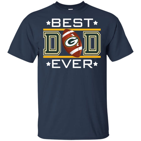 Best Dad Ever Green Bay Packers Football T-Shirt Gift For Dad HA06