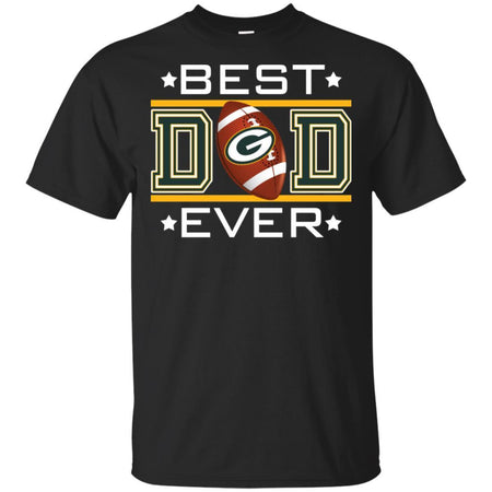 Best Dad Ever Green Bay Packers Football T-Shirt Gift For Dad HA06