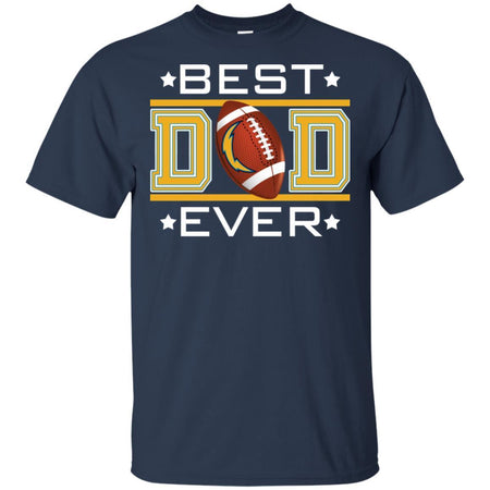 Best Dad Ever LA Chargers Football T-Shirt Gift For Dad HA06