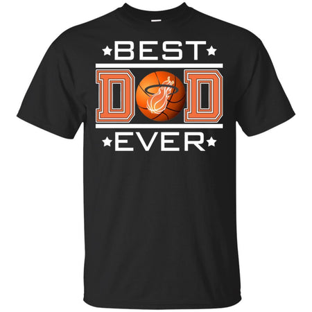 Best Dad Ever Miami Heat Basketball T-Shirt Gift For Dad HA06