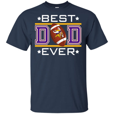 Best Dad Ever Minnesota Vikings Football T-Shirt Gift For Dad HA06