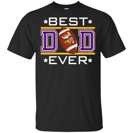 Best Dad Ever Minnesota Vikings Football T-Shirt Gift For Dad HA06