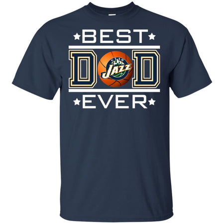 Best Dad Ever Utah Jazz Basketball T-Shirt Gift For Dad HA06