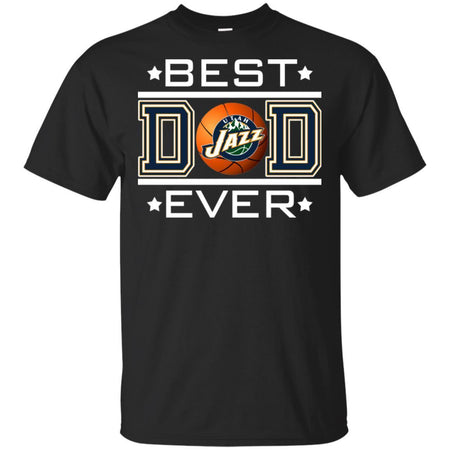 Best Dad Ever Utah Jazz Basketball T-Shirt Gift For Dad HA06