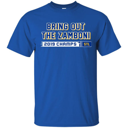 Bring Out The Zamboni 2019 Champions Stanley Cup St Louis Blues T-Shirt TT06