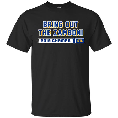 Bring Out The Zamboni 2019 Champions Stanley Cup St Louis Blues T-Shirt TT06