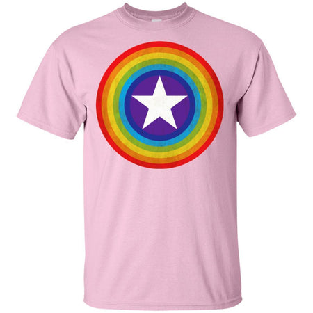 Captain America Shield LGBT Pride Month T-Shirt VA06