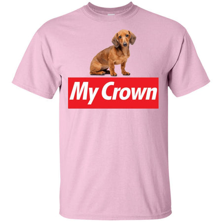 Dachshund Is My Crown Funny Dachshund T-Shirt Men Women Style HA06