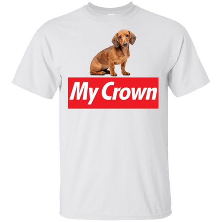 Dachshund Is My Crown Funny Dachshund T-Shirt Men Women Style HA06