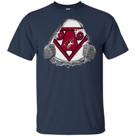 Dad Super Fan Arizona Coyotes Ever Hockey T-Shirt Gift VA06