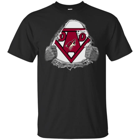 Dad Super Fan Arizona Coyotes Ever Hockey T-Shirt Gift VA06