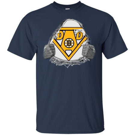 Dad Super Fan Boston Bruins Ever Hockey T-Shirt Gift VA06