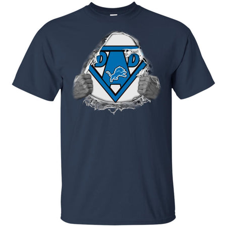 Dad Super Fan Of Lions Football T-Shirt Amazing Gift For Dad VA06