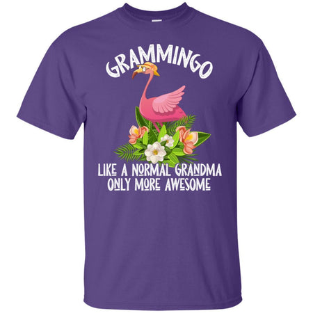 Grammingo Like A Normal Grandma Only More Awesome Flamingo T-Shirt HA06