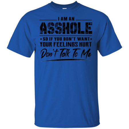 I Am An Asshole So If You Don't Want Your Feelings Hurt Don't Talk To Me T-Shirt VA06