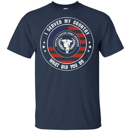 I Served My Country In US Army Reserve What Did You Do Veteran T-Shirt VA06