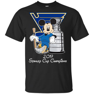 Mickey St. Louis Blues NHL Stanley Cup Champions 2019 T-shirt TT06