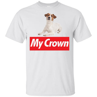 Parson Russell Terrier Is My Crown Funny Dog T-Shirt Men Women Style HA06