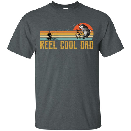 Reel Cool Dad Vintage Dad Loves Fishing T-Shirt Gift Idea For Dad HA06
