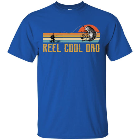 Reel Cool Dad Vintage Dad Loves Fishing T-Shirt Gift Idea For Dad HA06