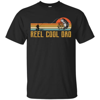 Reel Cool Dad Vintage Dad Loves Fishing T-Shirt Gift Idea For Dad HA06