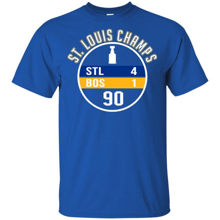 St. Louis Blues Champs Final Match 4-1 Hockey T-Shirt VA06